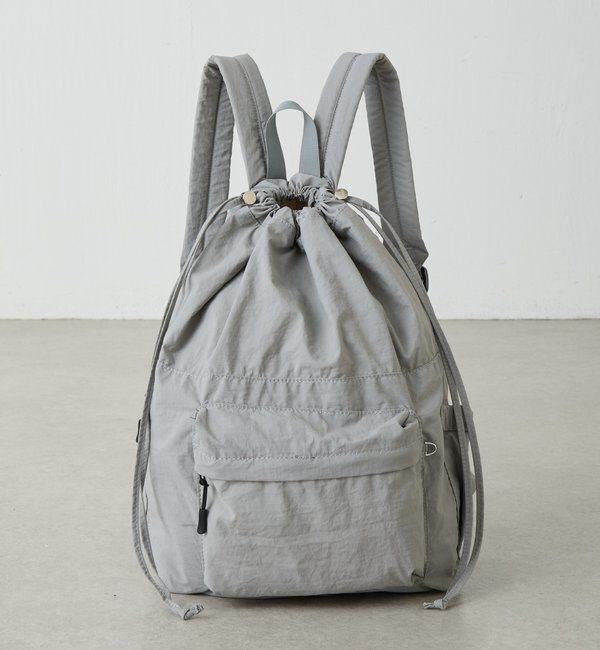  「【巾着型リュック/軽量】ドロストナイロンリュック」|トートバッグ|