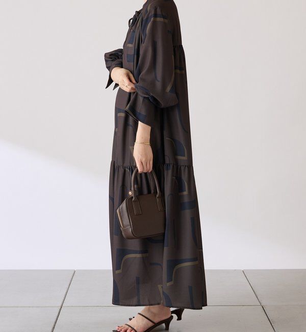  「幾何学柄ワンピース」|ワンピース|