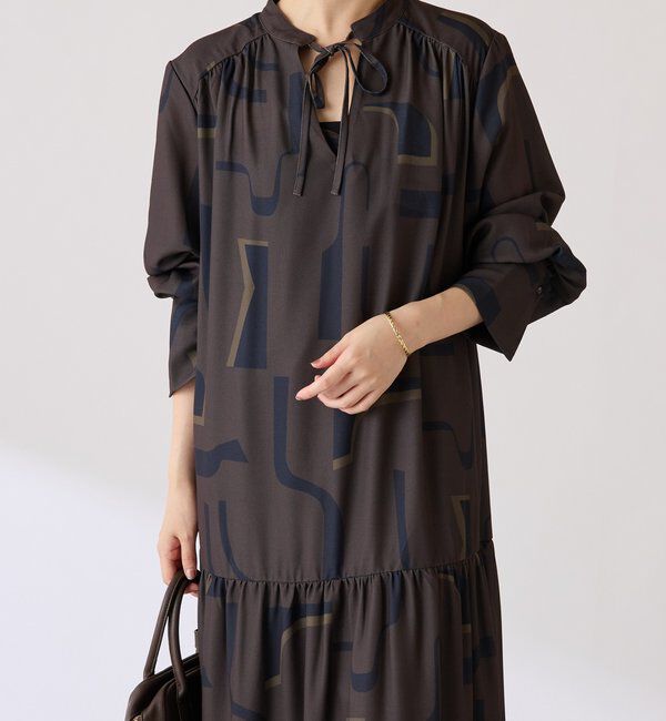  「幾何学柄ワンピース」|ワンピース|