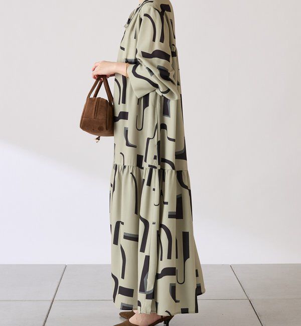  「幾何学柄ワンピース」|ワンピース|