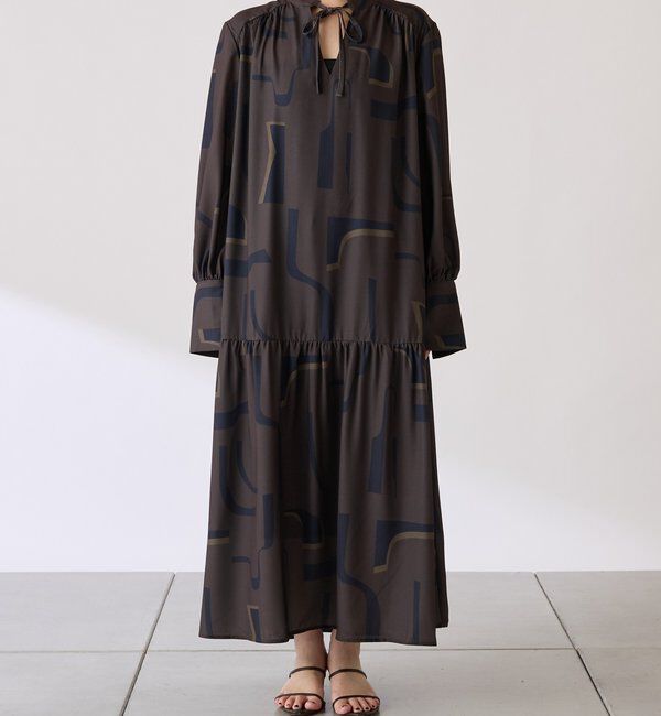  「幾何学柄ワンピース」|ワンピース|