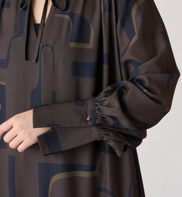  「幾何学柄ワンピース」|ワンピース|