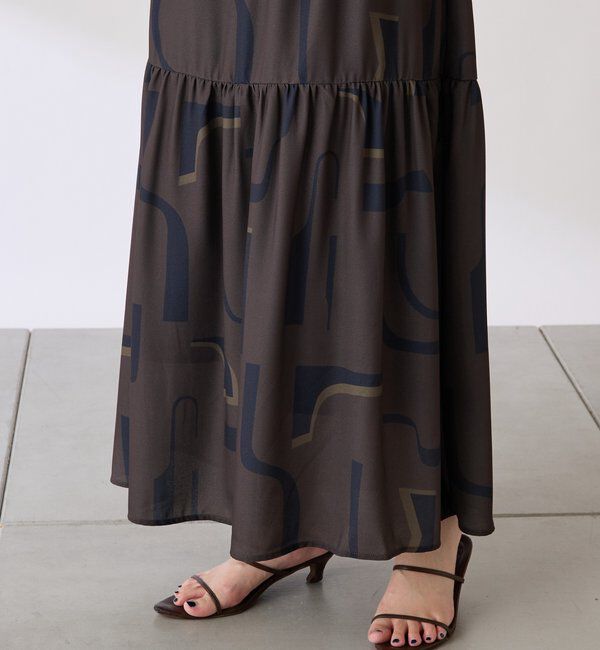  「幾何学柄ワンピース」|ワンピース|