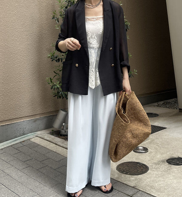  「【累計販売数3万枚突破/22色４サイズ展開！】タックワイドパンツ」|チノ|