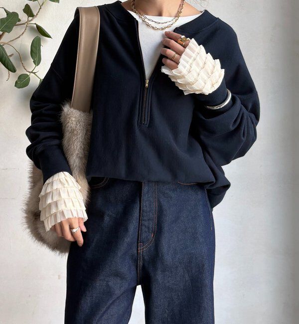  「袖フリルトップス」|Tシャツ・カットソー|