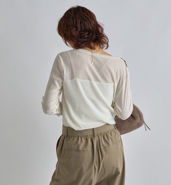  「【シーズンムード高まる】フロッキーチュールロンTee」|Tシャツ・カットソー|