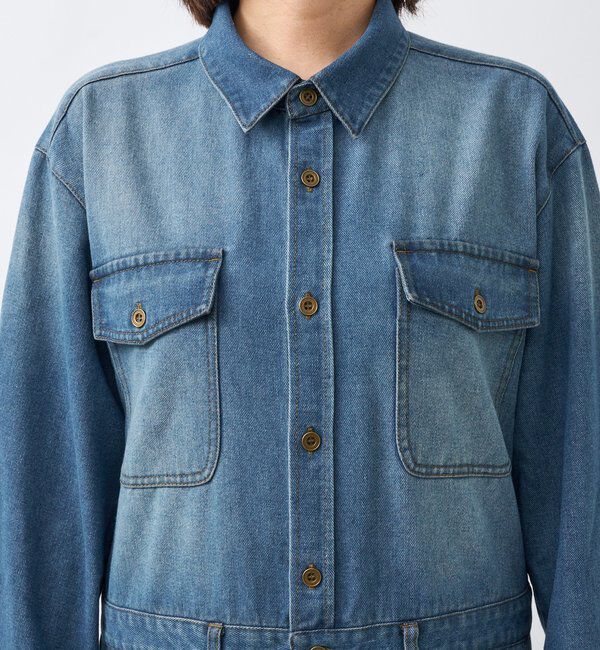  「【一枚で決まる】デニムジャンプスーツ」|ワンピース|