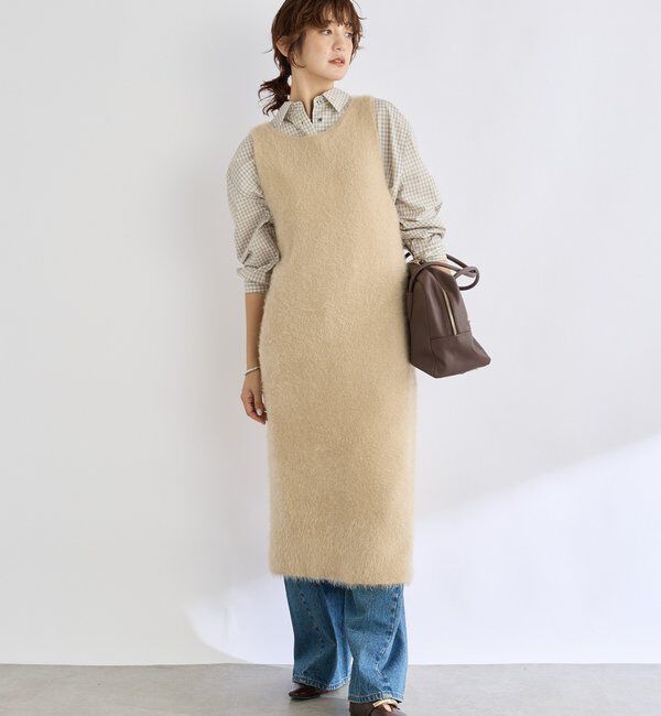  「【華やかな印象に】2wayフェザーワンピース」|ニット・セーター|