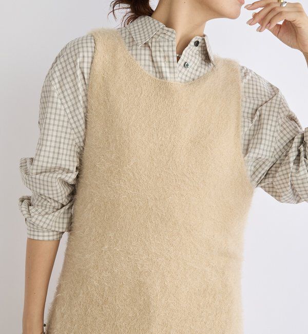  「【華やかな印象に】2wayフェザーワンピース」|ニット・セーター|