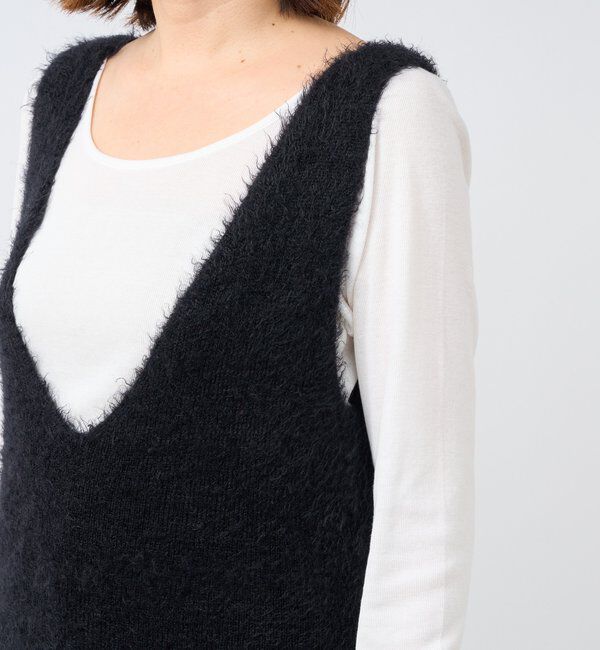  「【華やかな印象に】2wayフェザーワンピース」|ニット・セーター|