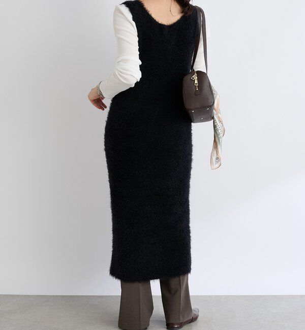  「【華やかな印象に】2wayフェザーワンピース」|ニット・セーター|