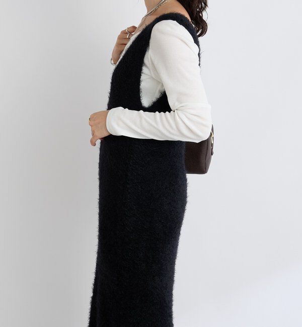  「【華やかな印象に】2wayフェザーワンピース」|ニット・セーター|