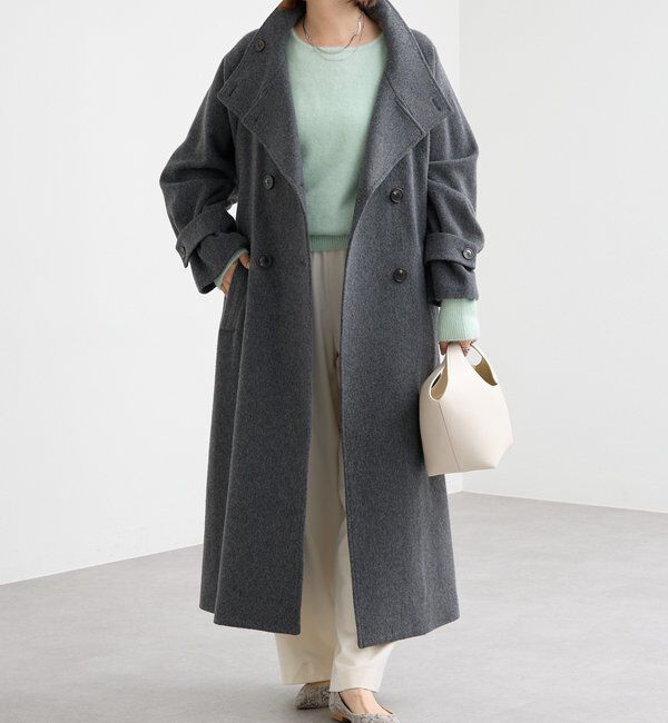  「【着映え】スタンドネックベルテッドコート」|その他|