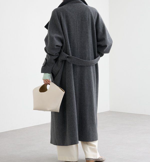  「【着映え】スタンドネックベルテッドコート」|その他|