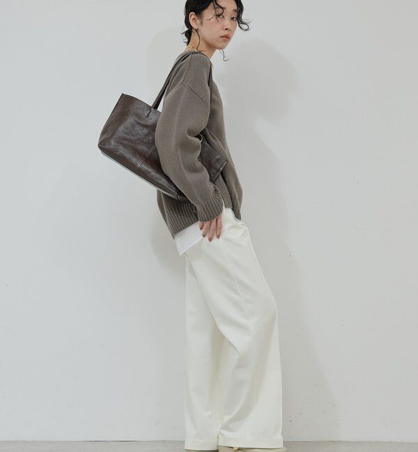  「【手洗い可】ウールクループルオーバー」|ニット・セーター|