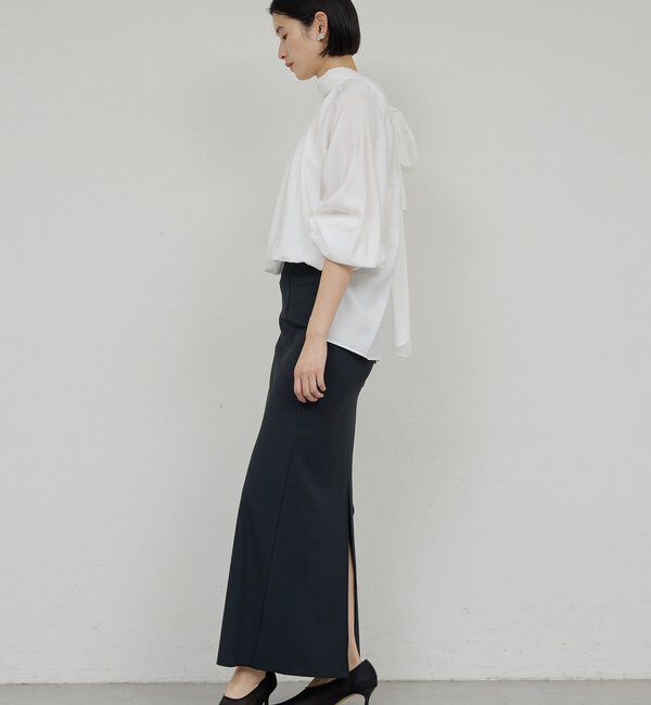  「【上品&times;華やか】【2way】ギャザーボウタイブラウス」|シャツ・ブラウス|