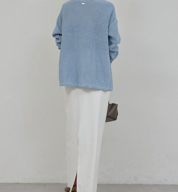  「【手洗い可】コットンメッシュプルオーバー」|ニット・セーター|