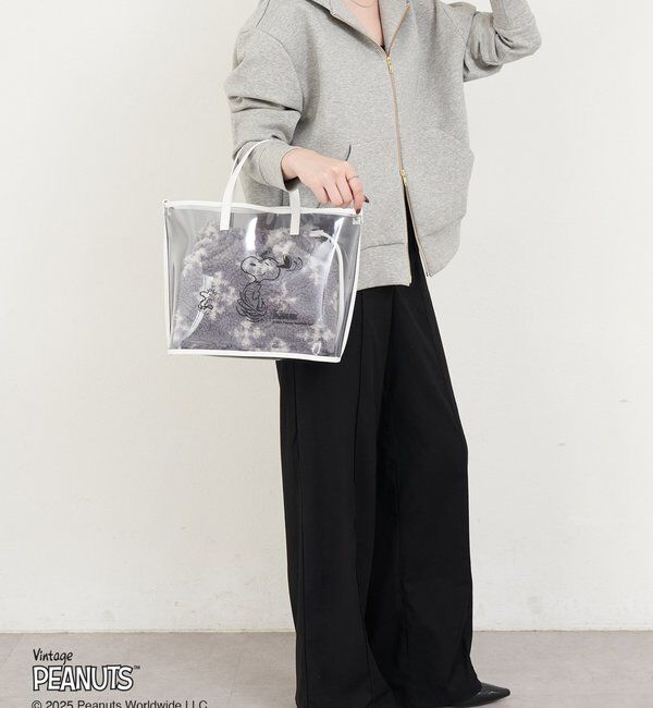  「【再値下げ】《PEANUTS&times;russetコラボ》クリアトート&times;巾着セットバッグ」|トートバッグ|