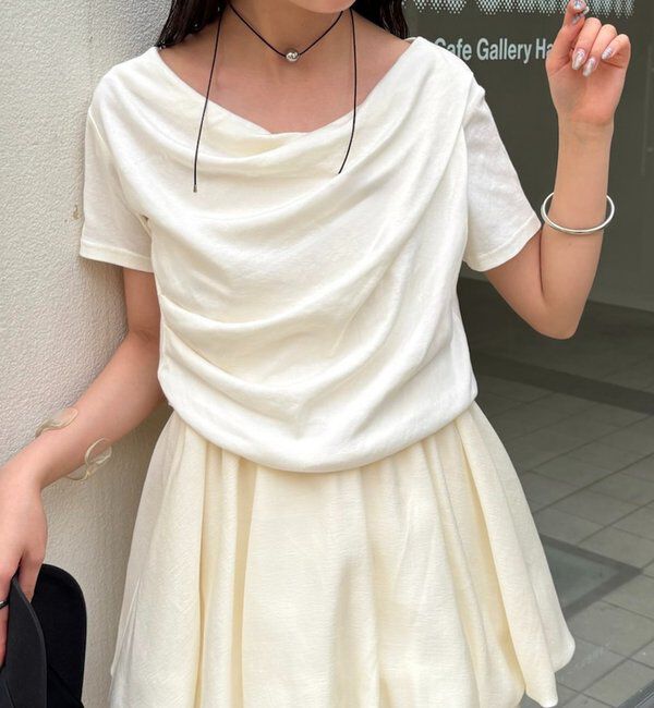  「【全骨格対応◎/6色展開】オフショルTシャツ」|Tシャツ・カットソー|