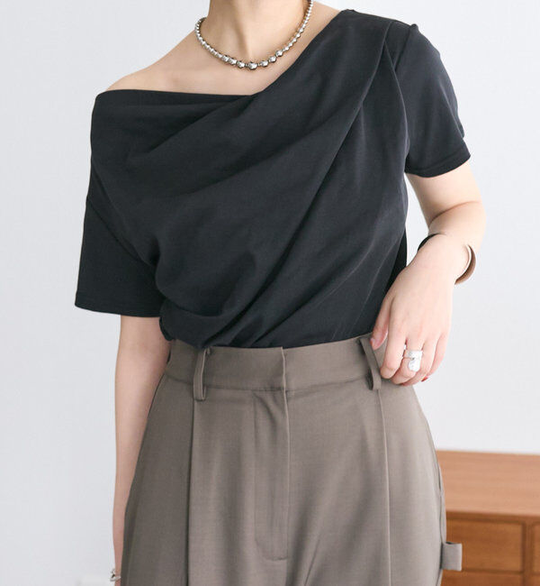  「【全骨格対応◎/6色展開】オフショルTシャツ」|Tシャツ・カットソー|