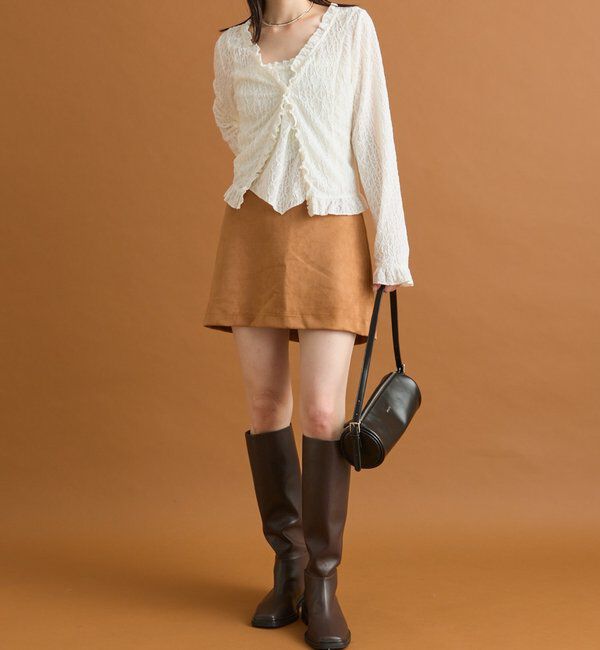  「フェイクスウェードミニスカパン」|スカート|