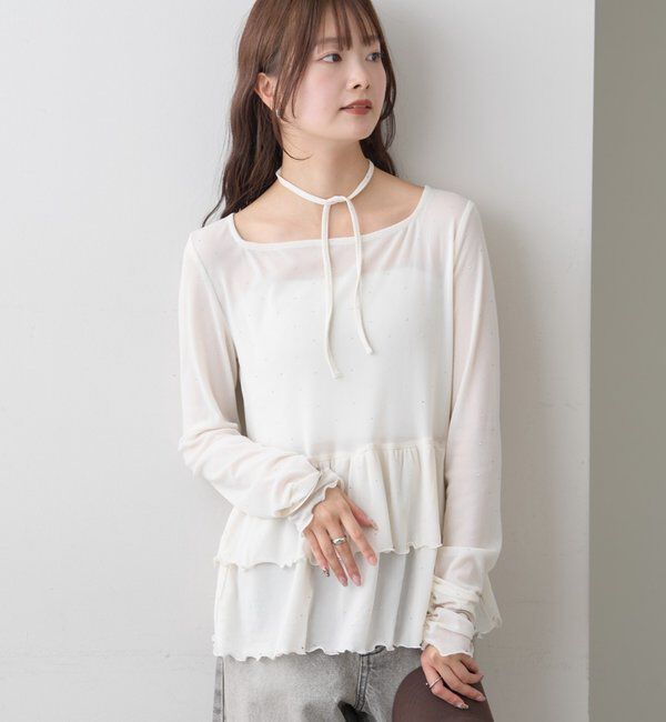  「ドットティアードプルオーバー」|Tシャツ・カットソー|