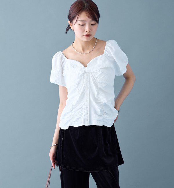  「パフビスチェ ブラウス」|シャツ・ブラウス|