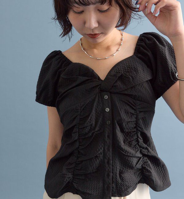  「パフビスチェ ブラウス」|シャツ・ブラウス|