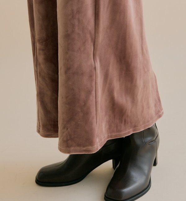  「[森川企画]バックオープンベロアワンピース」|ワンピース|