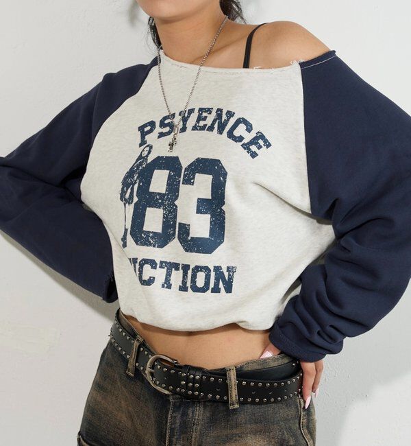  「ELLIOTT NUMBERIHG ONE-SHOULDERSWEATSHIRT」|Tシャツ・カットソー|