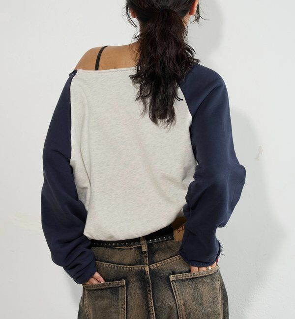  「ELLIOTT NUMBERIHG ONE-SHOULDERSWEATSHIRT」|Tシャツ・カットソー|