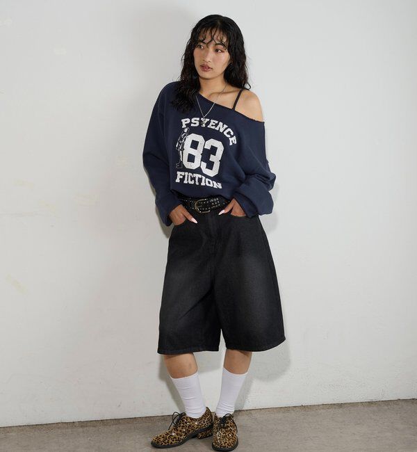  「ELLIOTT NUMBERIHG ONE-SHOULDERSWEATSHIRT」|Tシャツ・カットソー|