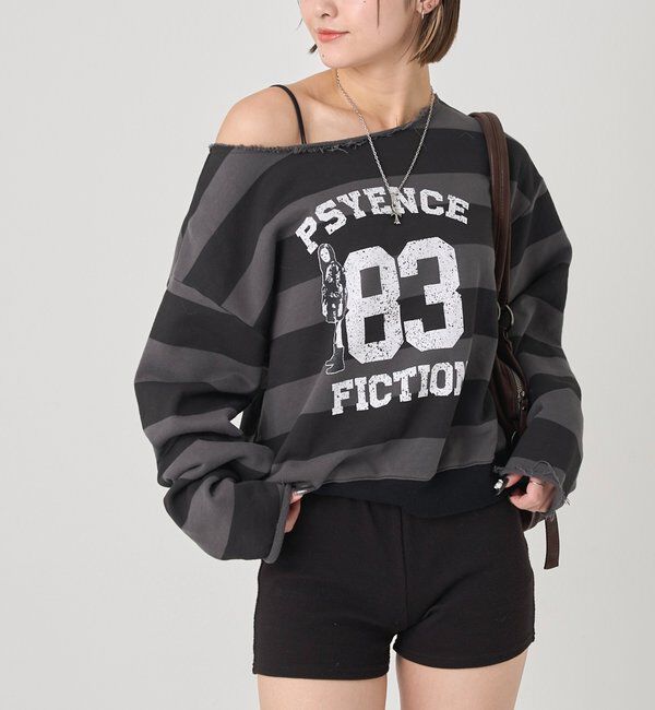  「ELLIOTT NUMBERIHG ONE-SHOULDERSWEATSHIRT」|Tシャツ・カットソー|
