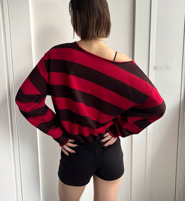  「ELLIOTT NUMBERIHG ONE-SHOULDERSWEATSHIRT」|Tシャツ・カットソー|