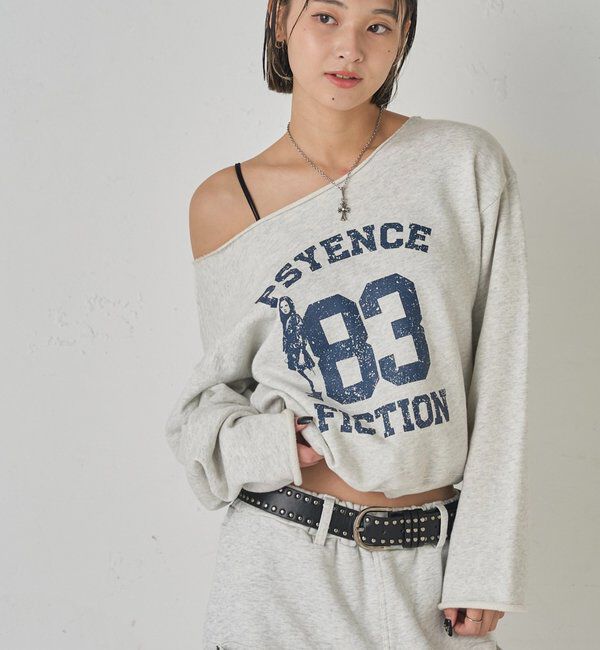  「ELLIOTT NUMBERIHG ONE-SHOULDERSWEATSHIRT」|Tシャツ・カットソー|
