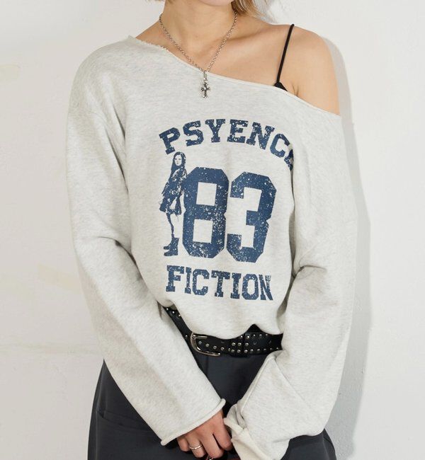  「ELLIOTT NUMBERIHG ONE-SHOULDERSWEATSHIRT」|Tシャツ・カットソー|