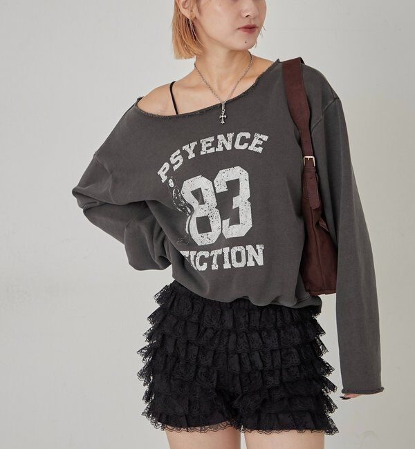  「ELLIOTT NUMBERIHG ONE-SHOULDERSWEATSHIRT」|Tシャツ・カットソー|