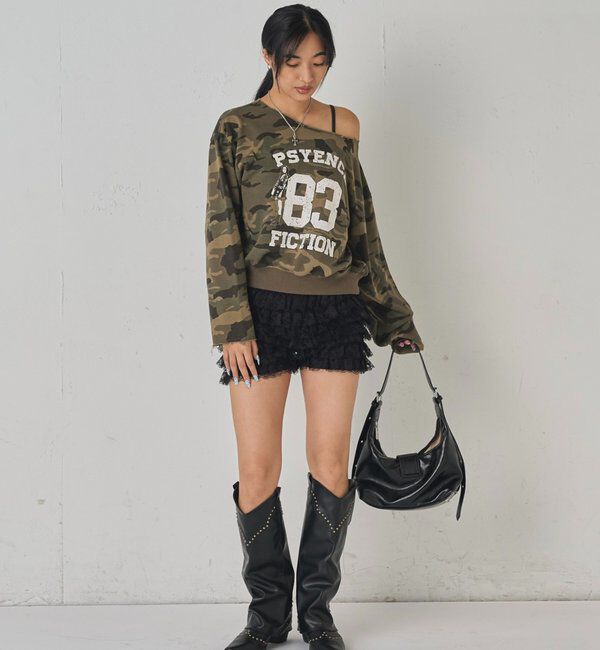  「ELLIOTT NUMBERIHG ONE-SHOULDERSWEATSHIRT」|Tシャツ・カットソー|