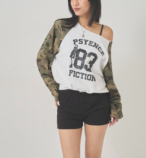  「ELLIOTT NUMBERIHG ONE-SHOULDERSWEATSHIRT」|Tシャツ・カットソー|