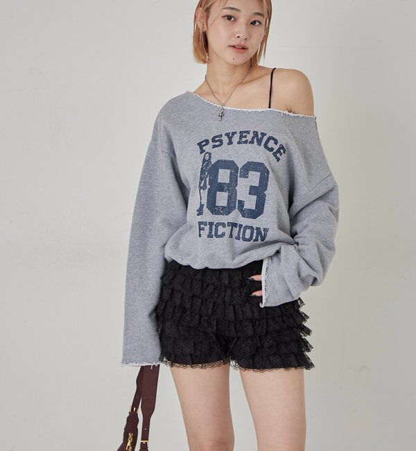  「ELLIOTT NUMBERIHG ONE-SHOULDERSWEATSHIRT」|Tシャツ・カットソー|