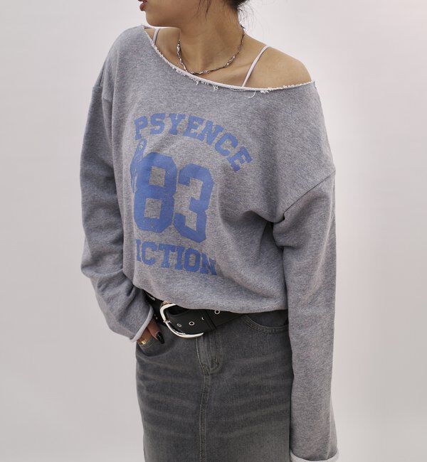  「ELLIOTT NUMBERIHG ONE-SHOULDERSWEATSHIRT」|Tシャツ・カットソー|