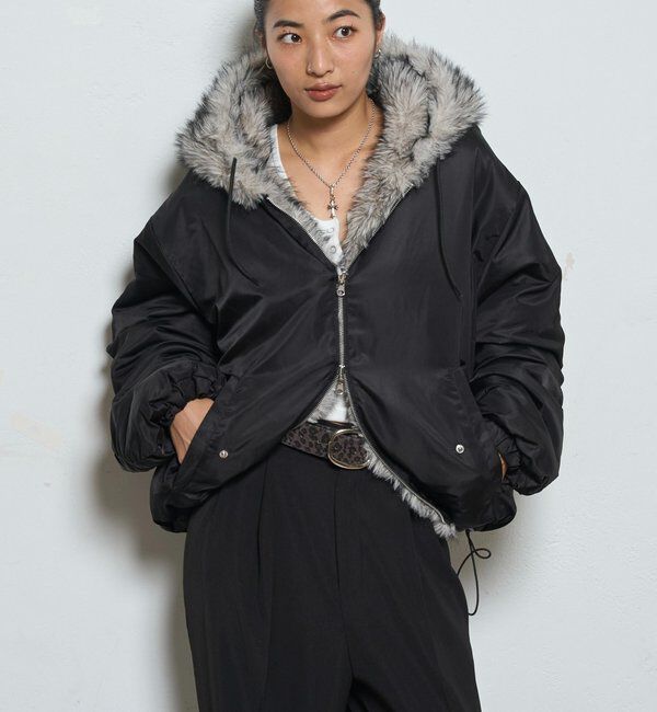  「【お気に入りNO.1】2WAY REVERSIBLE FUR BLOUSON 」|ブルゾン・スタジャン|