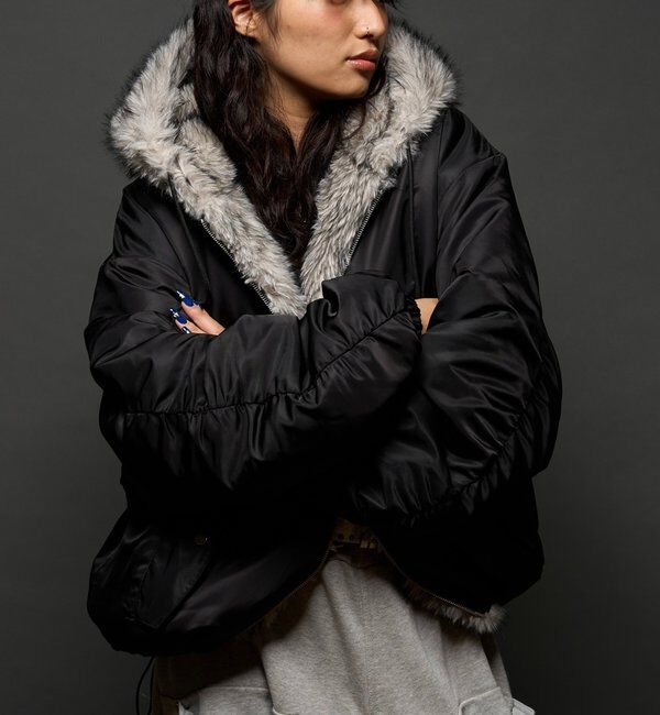  「【お気に入りNO.1】2WAY REVERSIBLE FUR BLOUSON 」|ブルゾン・スタジャン|