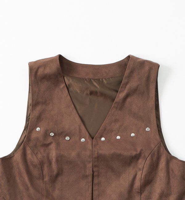  「フェイクスウェードコンパクトジレ」|シャツ・ブラウス|