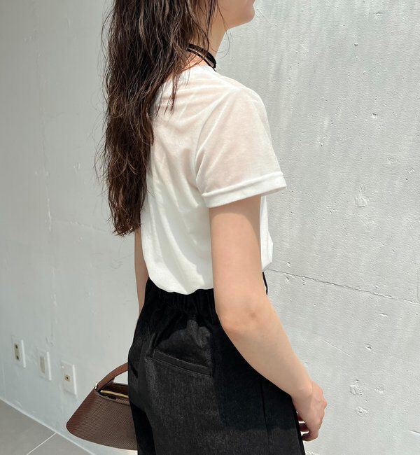  「【前後2WAY】シアーベロアTシャツ」|Tシャツ・カットソー|