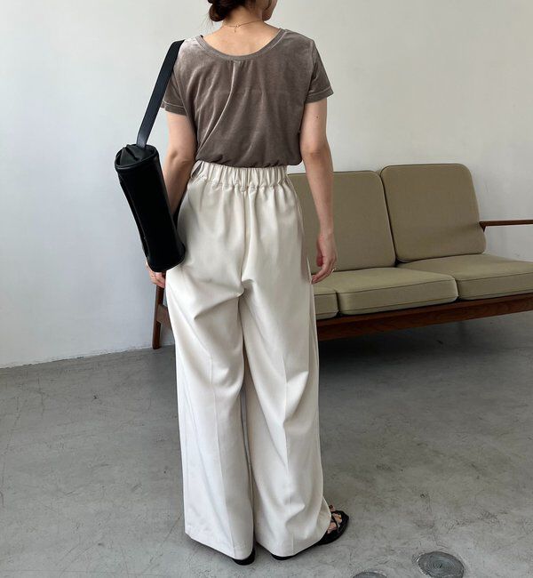  「【前後2WAY】シアーベロアTシャツ」|Tシャツ・カットソー|