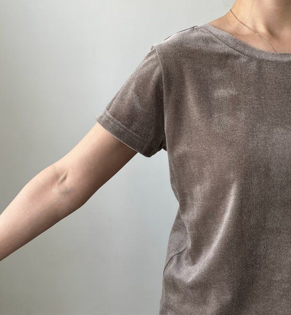  「【前後2WAY】シアーベロアTシャツ」|Tシャツ・カットソー|