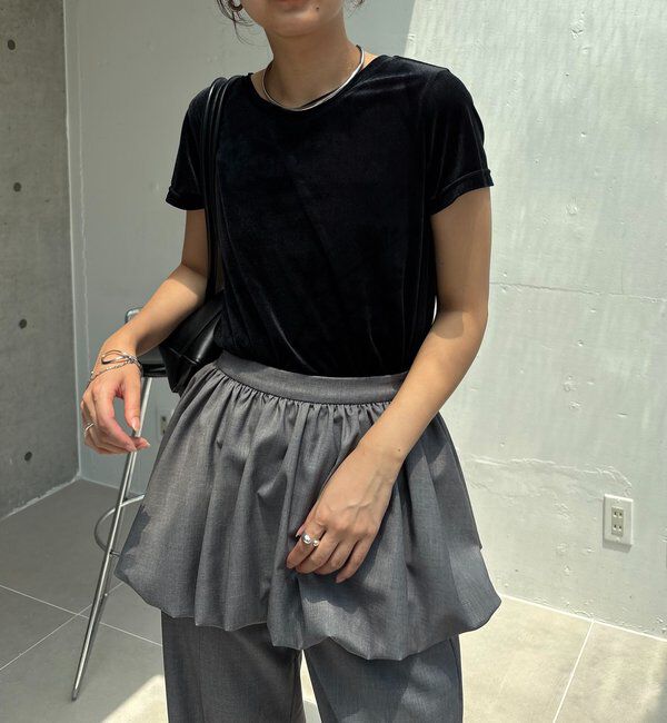  「【前後2WAY】シアーベロアTシャツ」|Tシャツ・カットソー|
