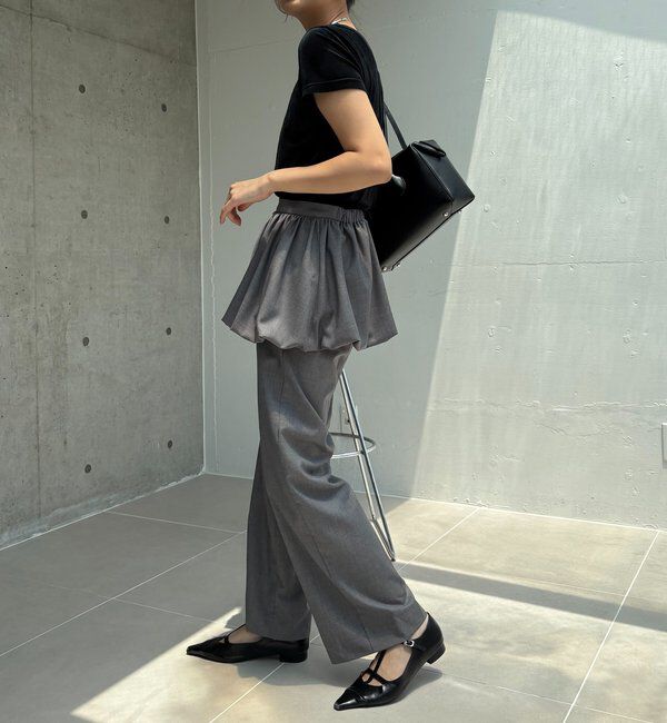  「【前後2WAY】シアーベロアTシャツ」|Tシャツ・カットソー|