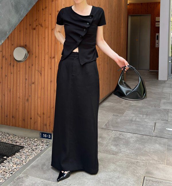  「フリルボタンチビ袖カーディガン」|カーディガン|